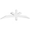 Ekena Millwork Alberta Architectural Grade PVC Gable Bracket, 84"W x 17 1/2"H x 2"D x 4"F, 5/12 Pitch GBP084X18X0204ALB00 - alternate 1